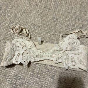 Free people intimately Elegant Cream Lace Bralette